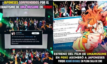 Publicaciones virales sobre el estreno de la película de Umamusume en Perú