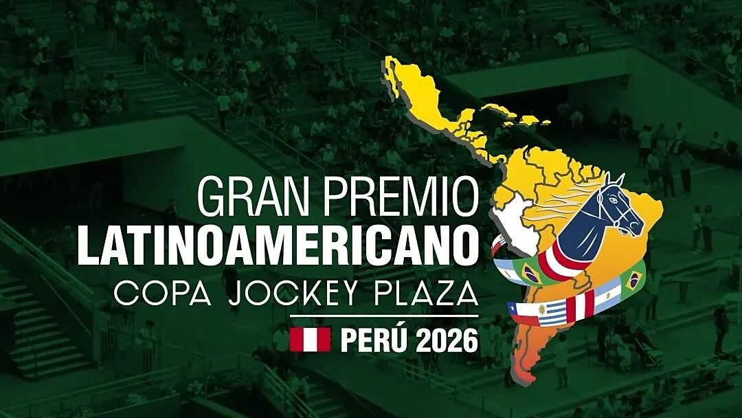 Portada promocional del Gran Premio Latinoamericano en el Hipódromo de Monterrico