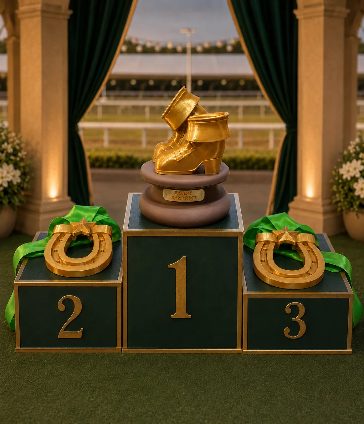 Trofeo con botas doradas de la edición anterior